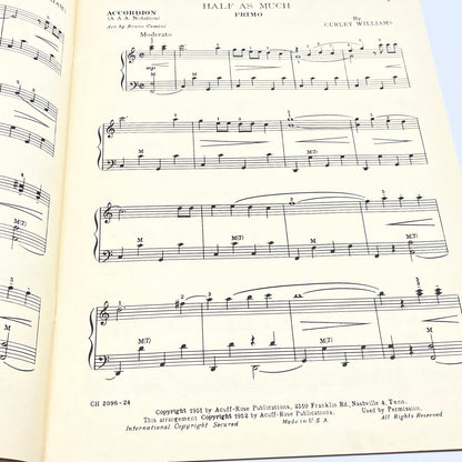 1950s POPULAR Accordian Duets # 3 Chas. H. Hansen Music Corp. V37-3