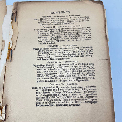 RARE 1905 Hypnotism Book Edward H. Aldridge I & M Ottenheimer Baltimore TF3