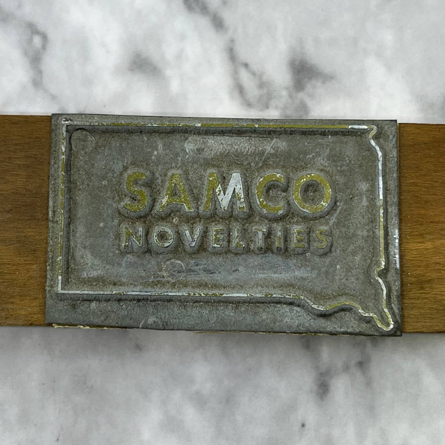 Vintage Printing Letterpress Printers Block Plate Samco Novelties TJ510