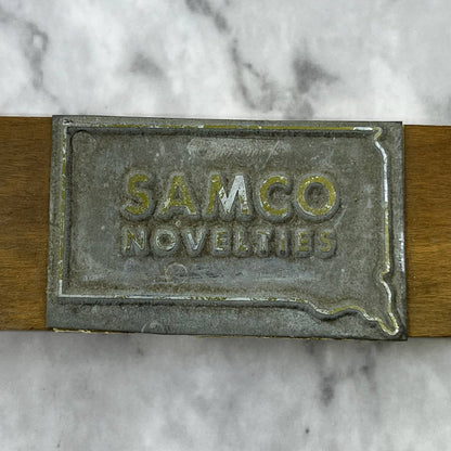 Vintage Printing Letterpress Printers Block Plate Samco Novelties TJ510