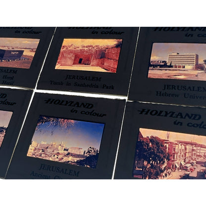 1960s Israel Holy Land in Color Jerusalem Set of 6 2x2 Slides TK2-S2-12