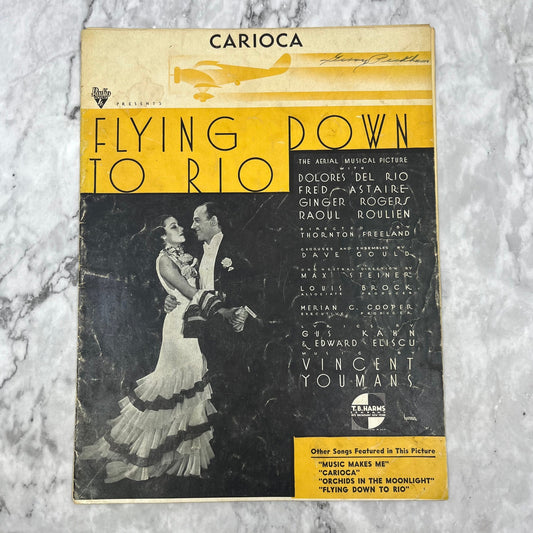 Fred Astaire "CARIOCA" from Flying down to Rio Sheet Music VTG V38