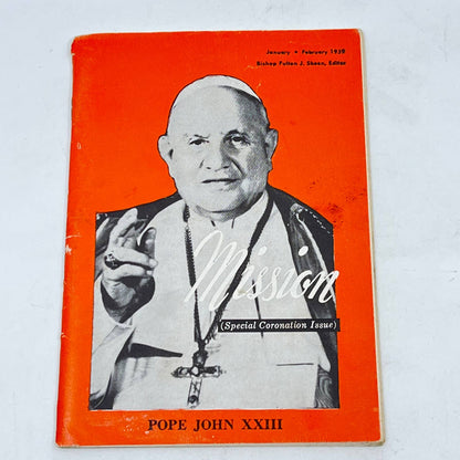 1959 Pope John XXII Mission Booklet Coronation Issue TE3