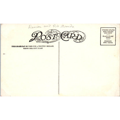 Observation Car in the Royal Gorge Colorado c1910 Original Postcard TK1-29