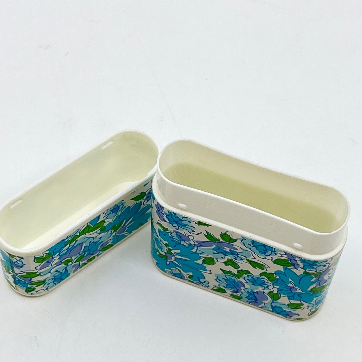1960s PURSETTES by Campana Tampon Case Holder Blue Green Floral SD2
