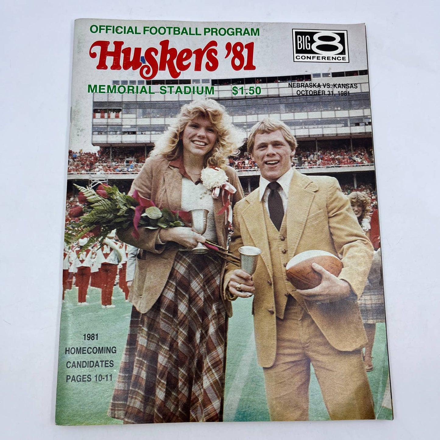 1981 Nebraska Cornhuskers vs. Kansas Homecoming Gameday Football Program TH6
