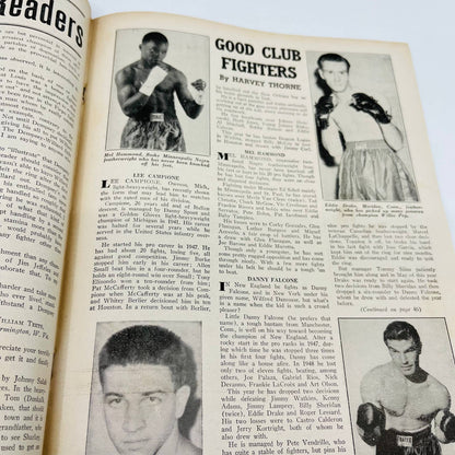 1949 Nov - The Ring Boxing Magazine – Laurent Dauthille Cover Louis Robinson TA5