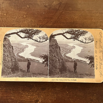 The Valley of the Tay Scotland 1898 Antique Stereoview Card H2-4