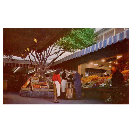 Vintage Postcard - Farmer's Market Los Angeles California 1955 AD9