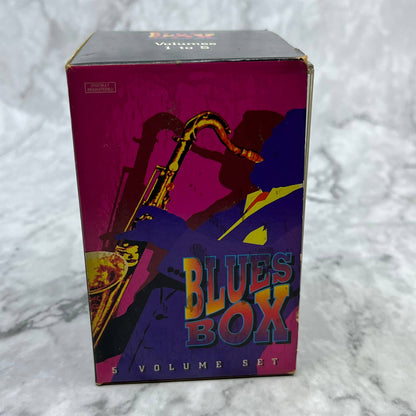 Blues Box 5 Volume Set 1995 Eclipse Music 60 Songs Cassette Tape Set TH5