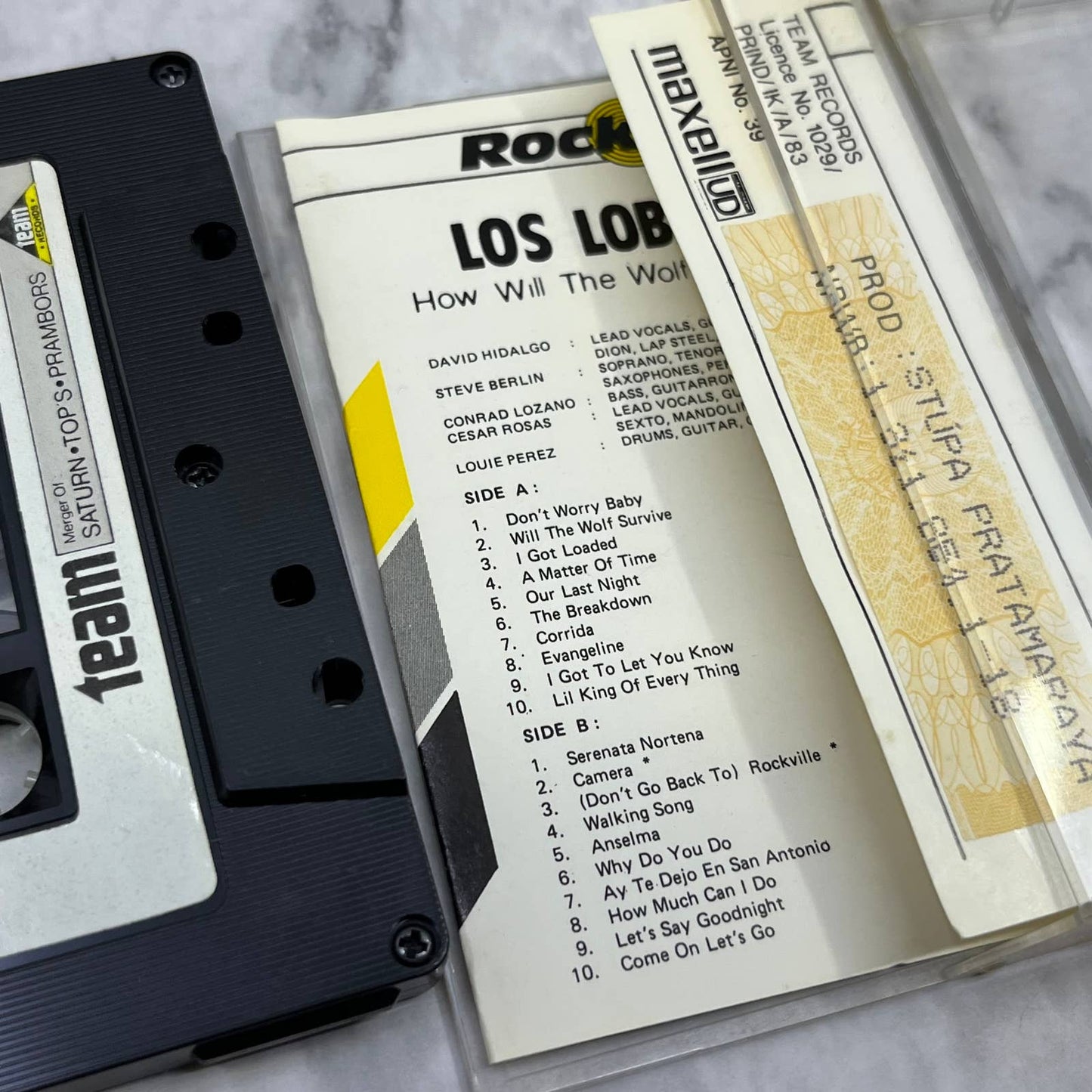 Los Lobos How Will the Wolf Survive PROMO - Cassette Tape TD9-59