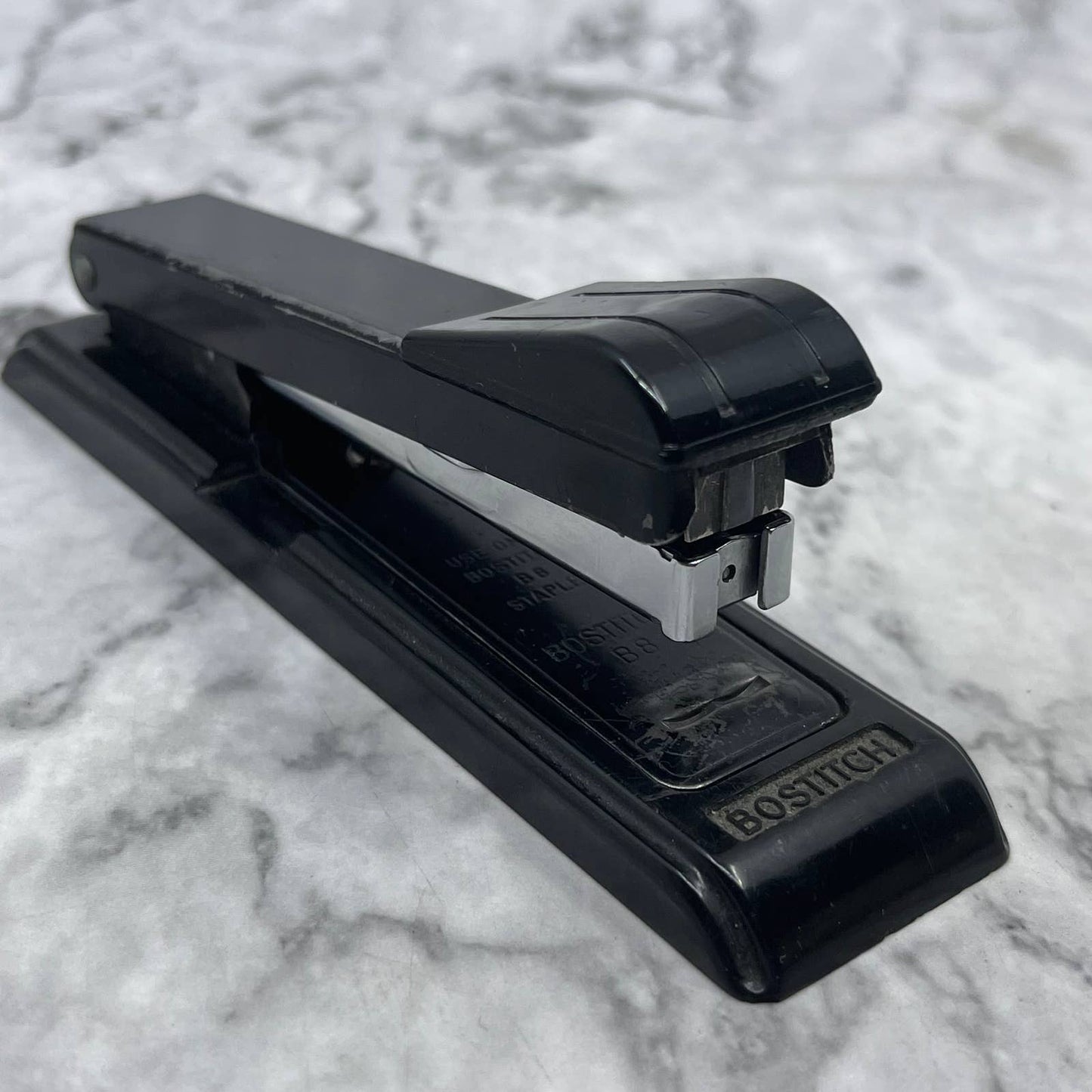 Vintage Retro Bostitch B-8 Metal Black Stapler Made USA Office Prop B8 TC7