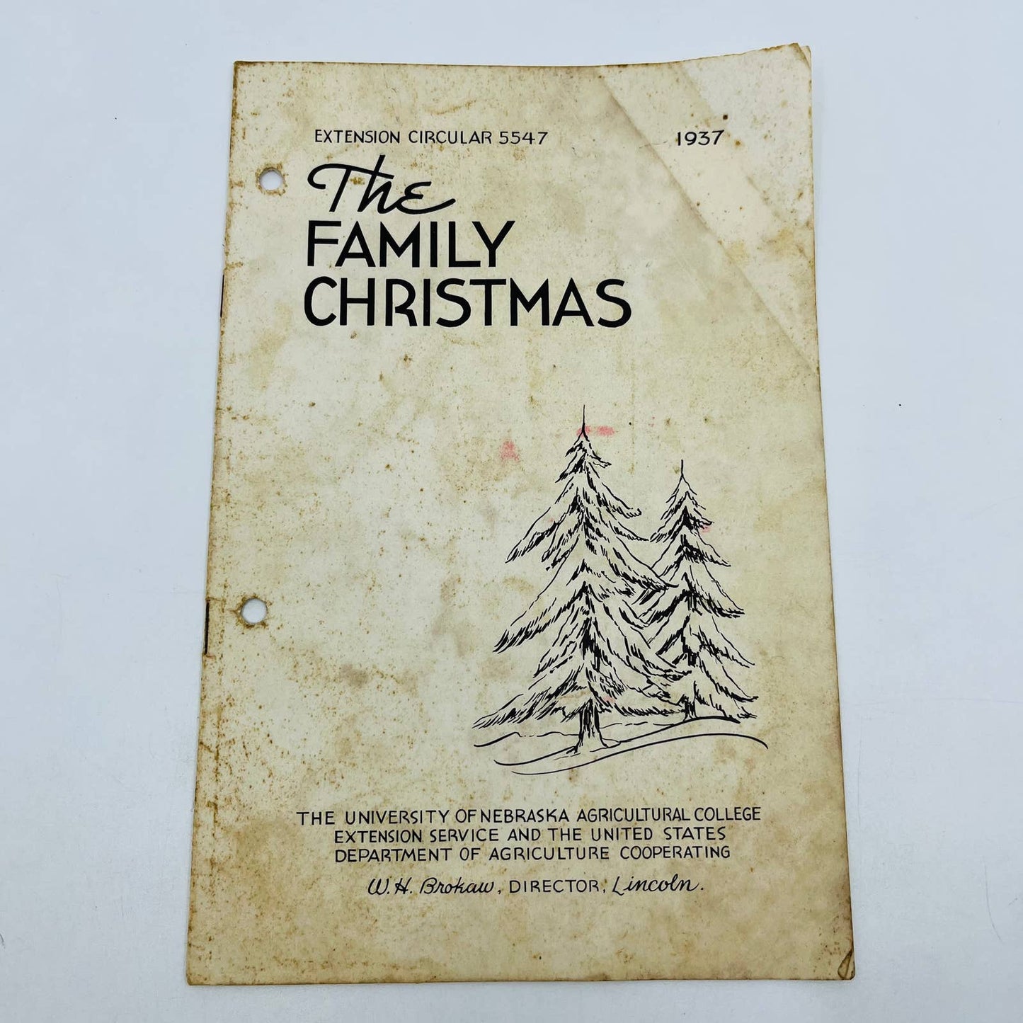 1937 The Family Christmas Home Made Gifts University of Nebraska Booklet TD6