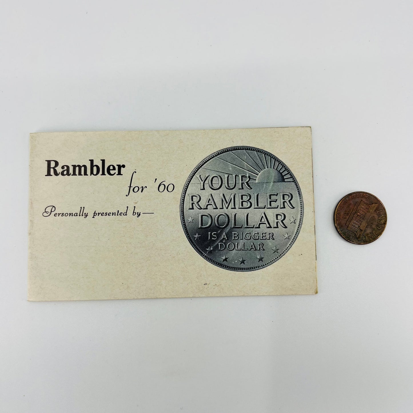 1960 American Motors AMC Rambler Pocket Size Sales Brochure Original AK7-M7