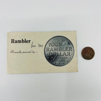 1960 American Motors AMC Rambler Pocket Size Sales Brochure Original AK7-M7