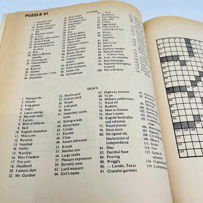 1986 The Premier Book of Crossword Puzzles No. 2 BA4