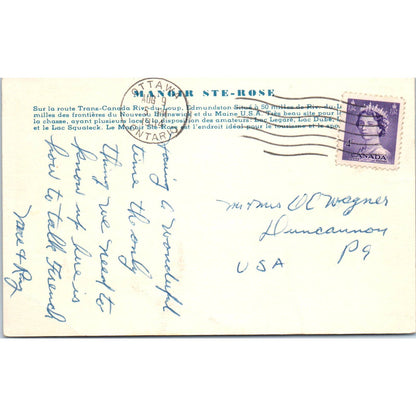 Manor Ste Rose Quebec - Original Postcard TJ7-RP2