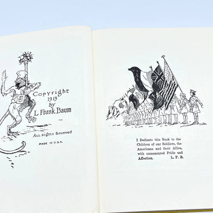 The Magic of Oz - L. Frank Baum - 1919 Yellow Hardcover TF6