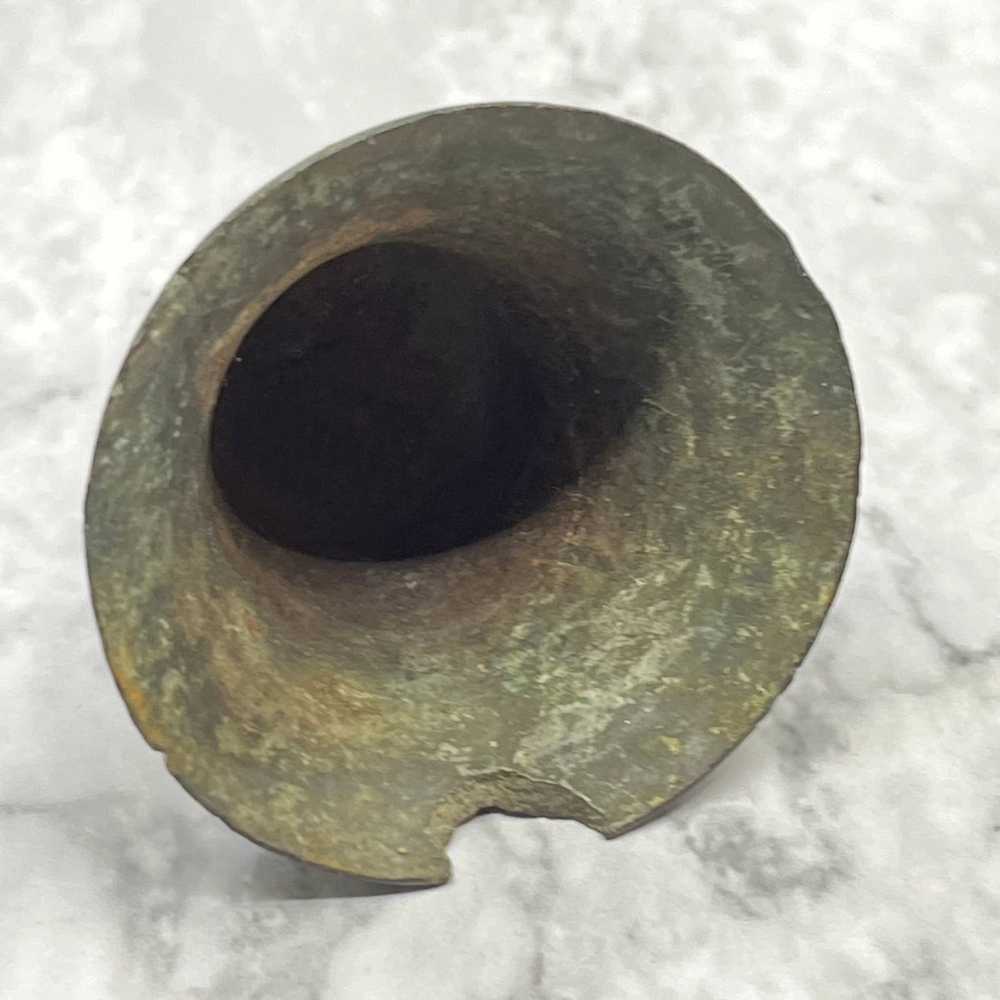 Antique Primitive Metal Bell Chipped No Clapper 2" SA2