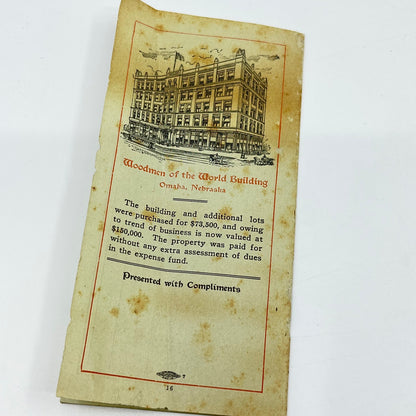 1908 Woodmen of the World Life Insurance Promo Booklet SD3