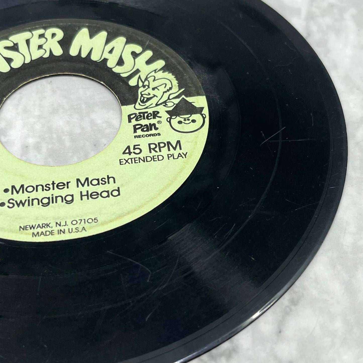 Monster Mash 45rpm 7" On Peter Pan Saturday Evening Ghost Be Careful TJ4
