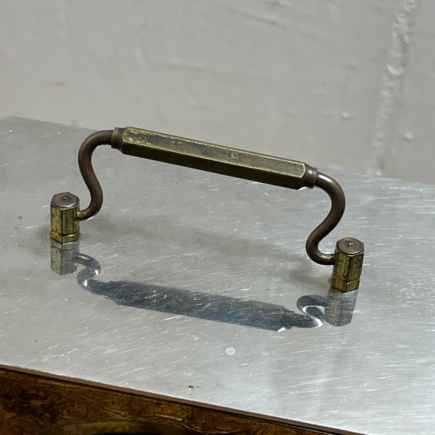 RARE 1900s German musical carriage brass mantel alarm clock Junghans WORKS TA3