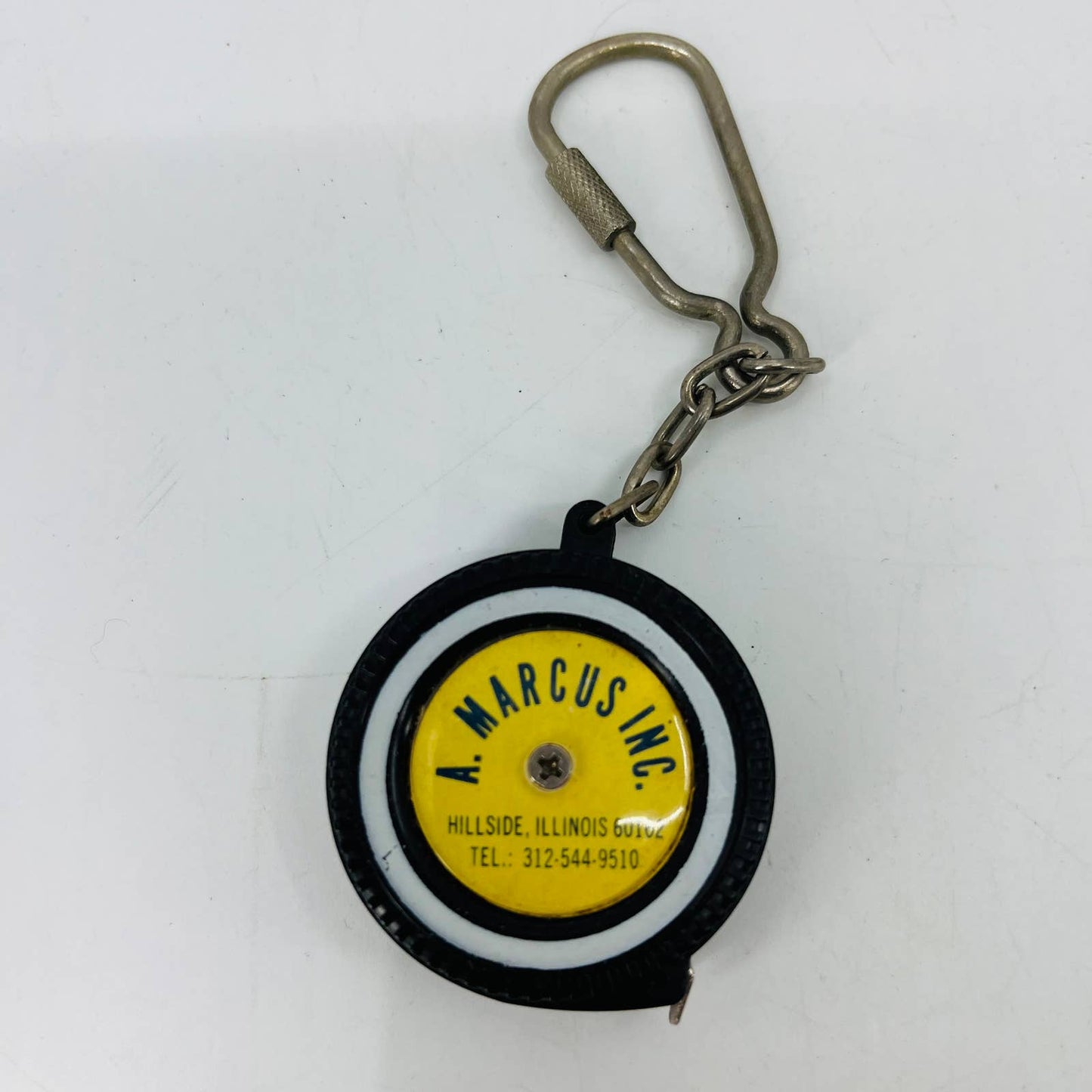 Vintage Advertising Tire Tape Measure Feet A. Marcus Hillside Illinois SB1