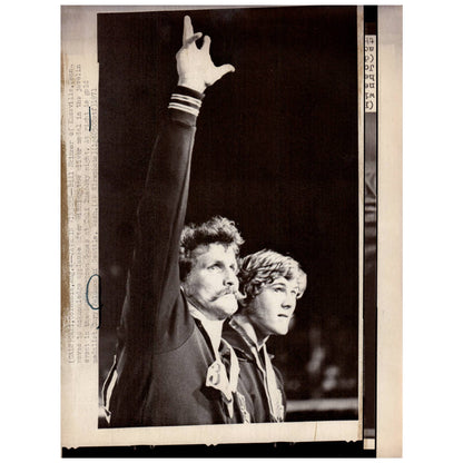 1971 Original Press Photo Javelin Gary Feldman Pan American Games 8x10" AD2