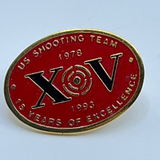 Vintage 1993 US Shooting 15 Years of Excellence Pin Pinback Button SD8