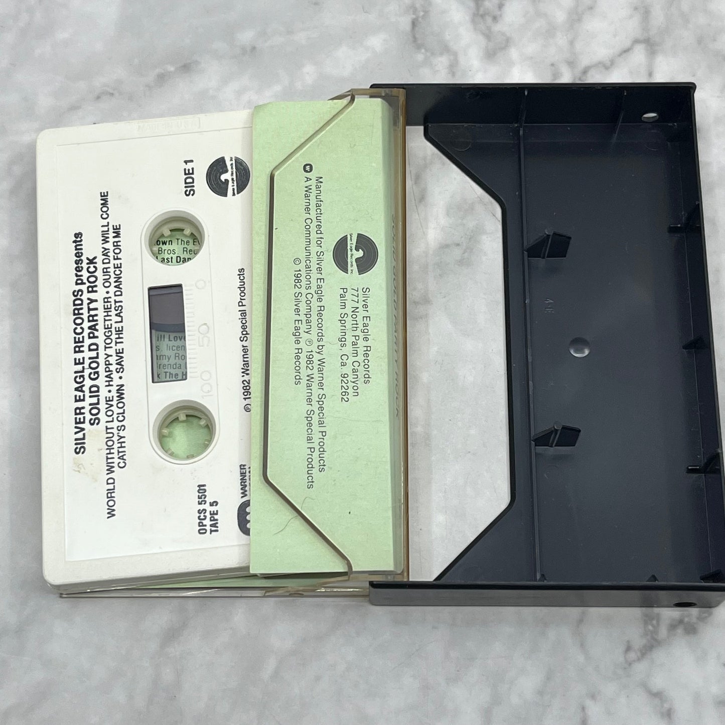Silver Eagle Records 1982 Solid Gold Party Rock Cassette Tape #5 TH9-C1