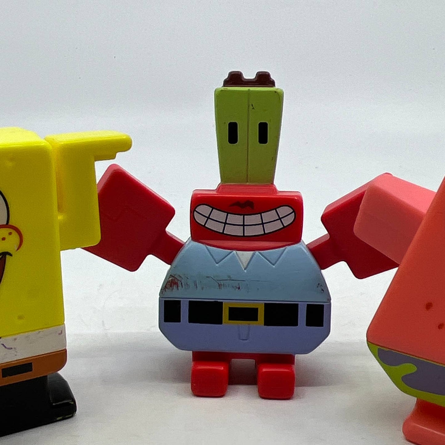2009 Spongebob Burger King Toys Truth or Square SpongeBob Mr. Krabs Patrick TI4