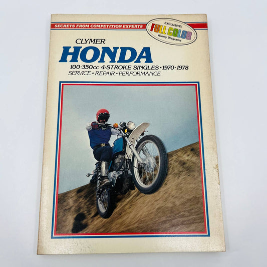 1970-78 Honda 100-350cc 4 Stroke Singles Clymer Service Repair Manual BA1