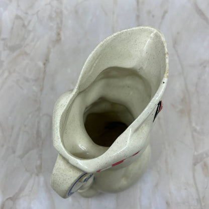 Vintage Rabbit McCoy Ceramic Pitcher Easter Anthropomorphic Creamer 6” TJ1