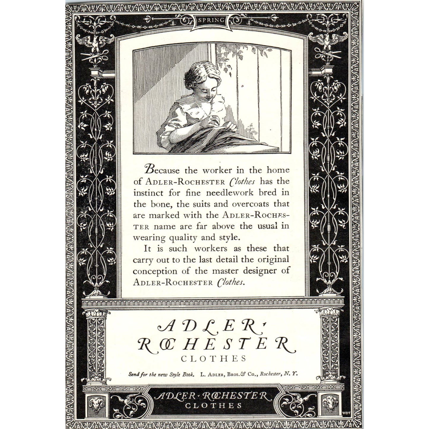 c1920 Harper's Magazine Ad - Emery & Beers Co Onyx Silk Hosiery NY TF6-1