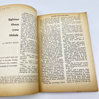 1957 August Fantastic Universe Science Fiction Magazine UFO - Friend or Foe TF3