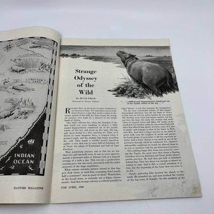 Nature Magazine Apr 1946 - Magpie Hexom Keeping Efts and Newts TC1