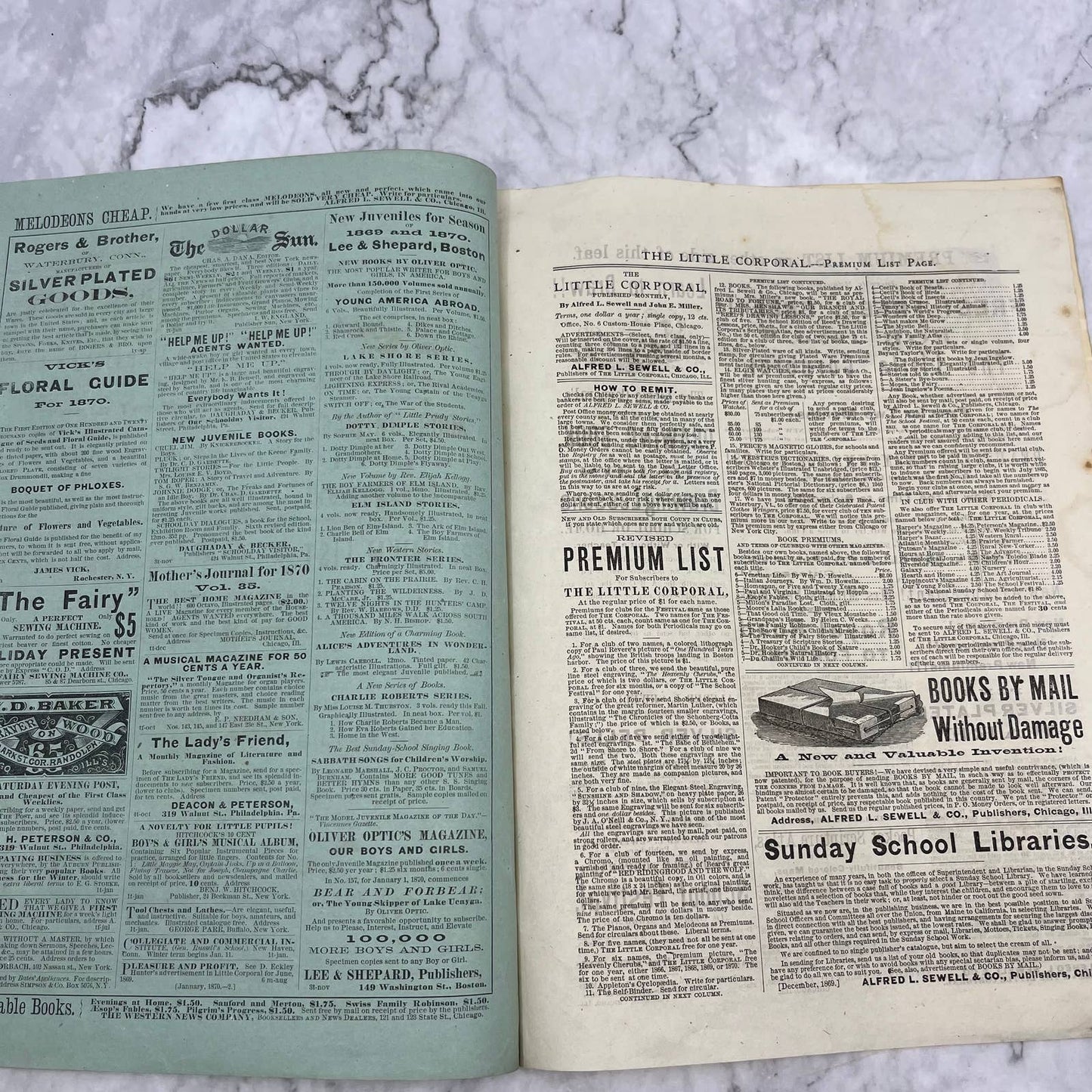 1870 Jan - The Little Corporal Original Magazine For Boys And Girls TB5