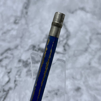 Early Wooden Mechanical Pencil Blue Paint SA2