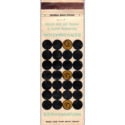 Servomation Vending & Food Services Advertising Matchbook Cover SA1-M9