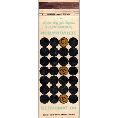 Servomation Vending & Food Services Advertising Matchbook Cover MM9-9