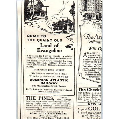 c1920 Harper's Magazine Ad - The Broadmoor Hotel Colorado Springs CO EA3