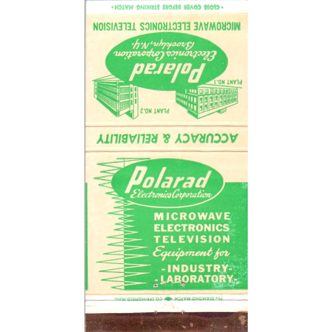 Polarad Electronics Corporation Advertising Matchbook Cover SA1-M6