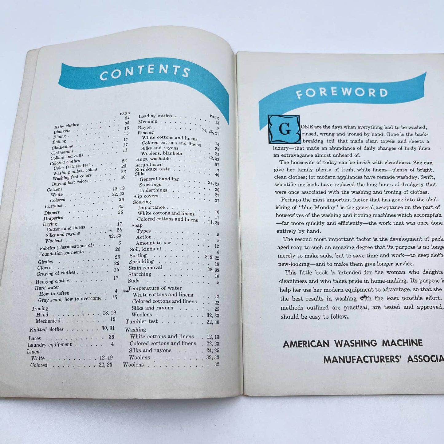 1936 Modern Home Laundering Practical Information Based on Tested Methods TF7-2