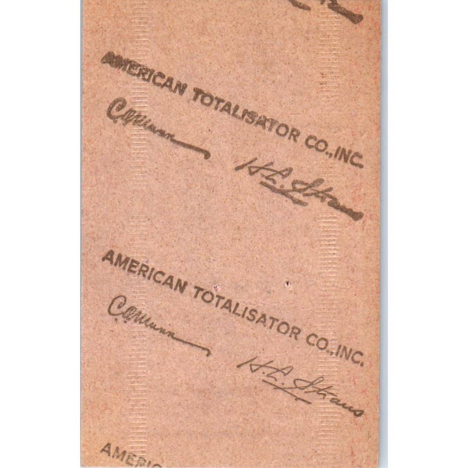 1947 Kentucky Derby Churchill Downs May 3 Heavy Cardboard Tote Ticket Stub SE4