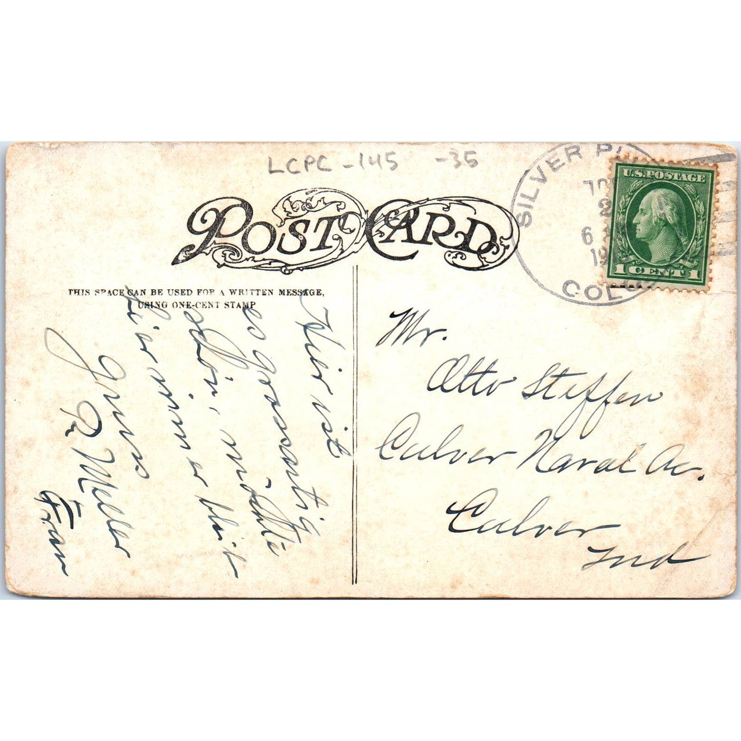 c1910 Loop Near Georgetown Colorado Original Postcard TK1-28