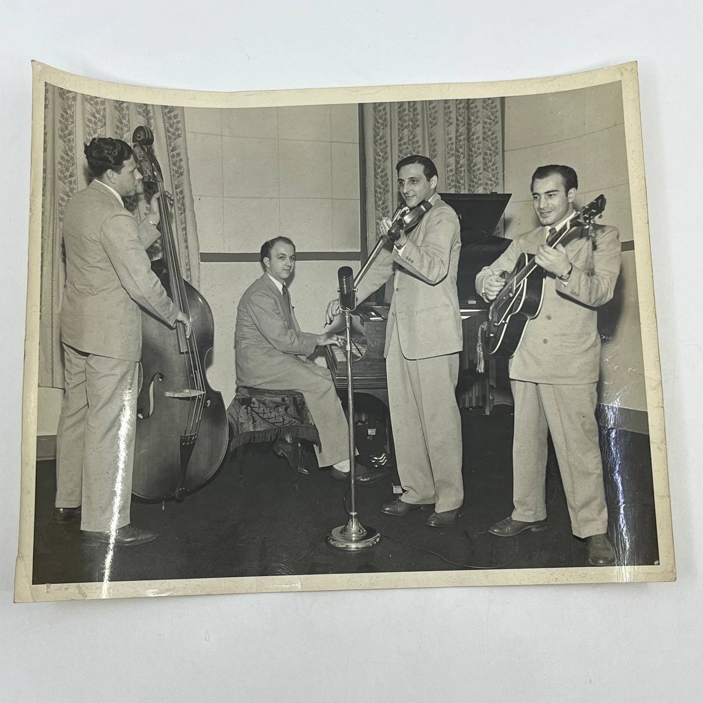 1950s Male Quartet Band Music Photograph 8x10" Schenectady NY AB7