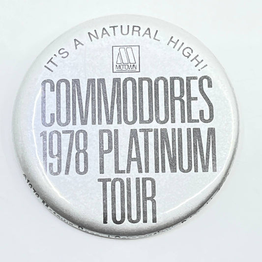 Vintage 1978 Commodores Platinum Tour Lionel Ritchie Pinback Button SD9