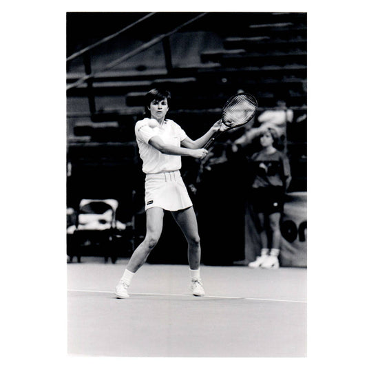 1986 Original Press Photo Women's Tennis Hana Mandlikova US Indoor ~5x7" AD2-5