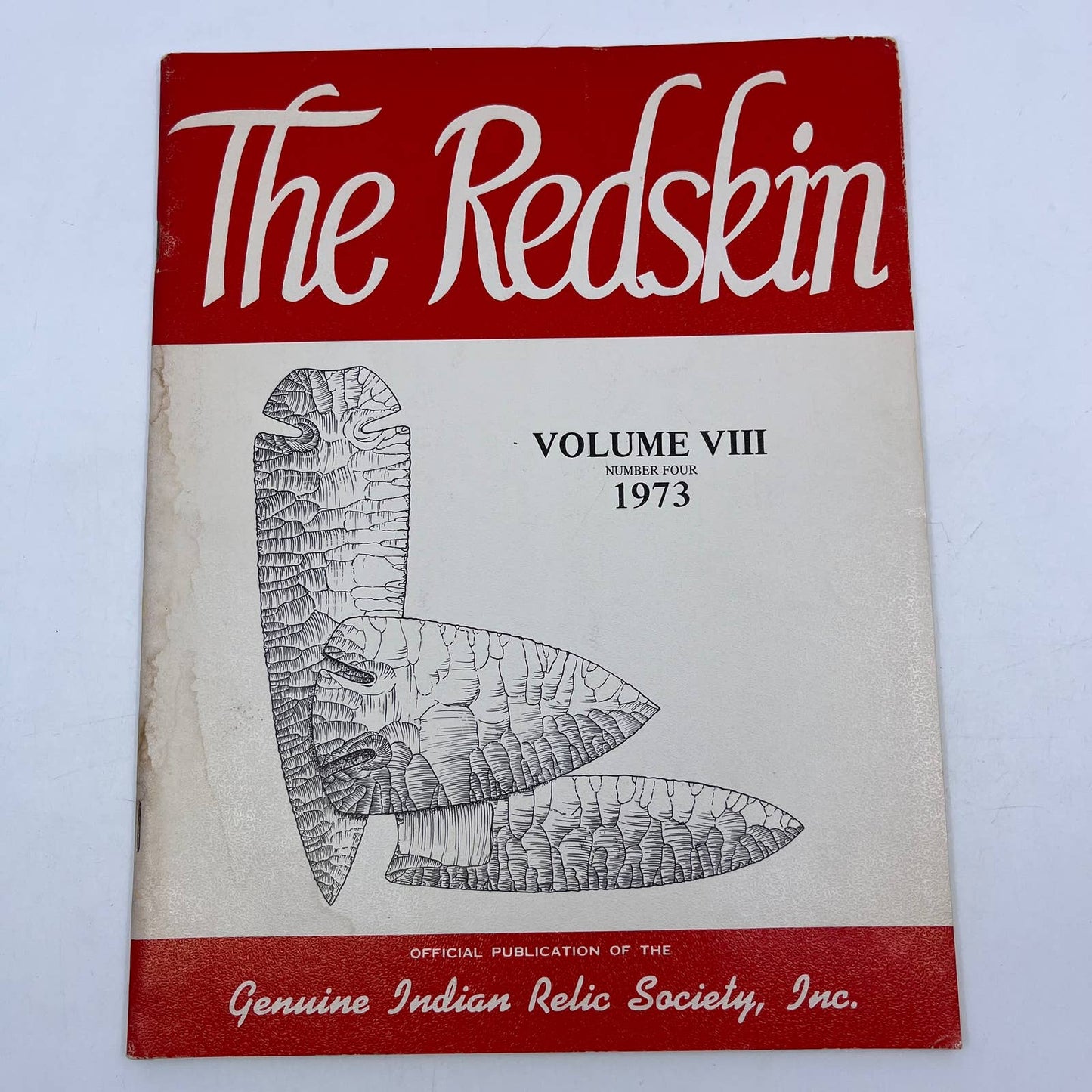 1973 The Redskin Magazine Indian Relic Society Volume 8 No. 4 TH8