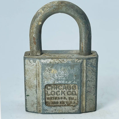 Vintage Art Deco Chicago Lock Co. Lock Padlock No Key SA8